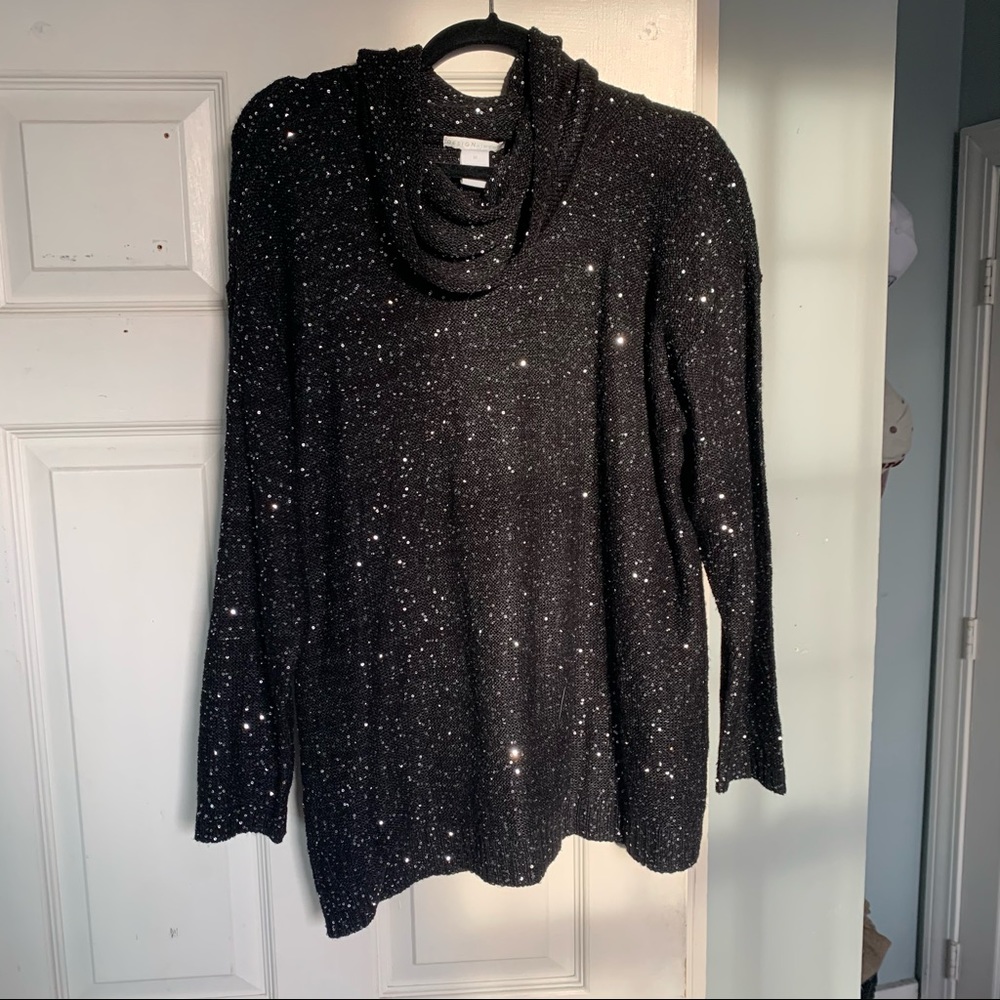 Sparkle Turtleneck Sweater